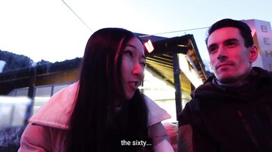 Luna And Okko Amateur Couple Vlog Destroyed Gushing Choked French Ski Travel