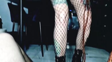 Tied Balls Destroyed By MILF Boots Hard Ballbusting And Trampling