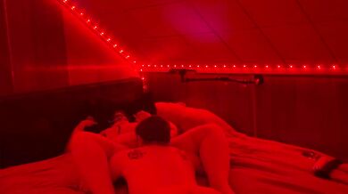 Mrs. Sinful bends over and destroys hubby with big ass milf cum on ass