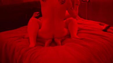 Mrs. Sinful Covered In Cum After Husband Fingers Pussy In Lingerie