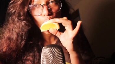 SFW ASMR Eating a Juicy Orange Direct to Your Ears HD Porn