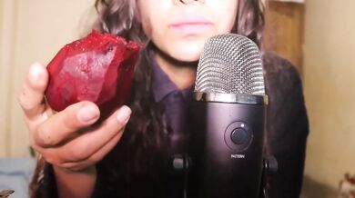 SFW HD ASMR Eating a Big Red Beet Direct to Your Ears