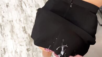 CFNM MILF stepson handjob destroyed by gushing creampie and huge load
