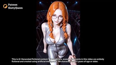Orangehead Model Fucks Backstage in Locker Room AI Made
