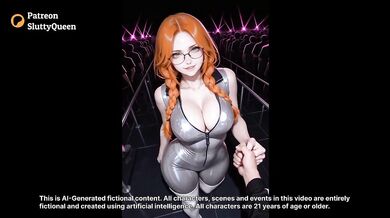 Orangehead Model Fucks Backstage in Locker Room AI Made