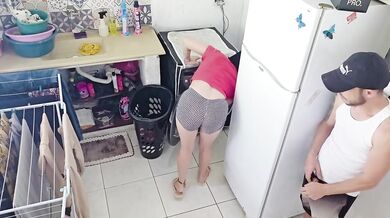 Boss Destroyed Brazilian Maid With Deepthroat Blowjob