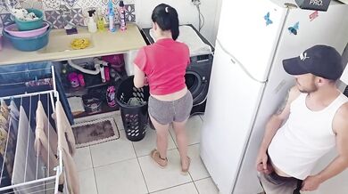 Boss Destroyed Brazilian Maid With Deepthroat Blowjob