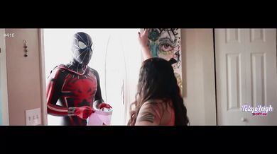 Thick Asian demands raw cum and a rough ass ride from Spiderman