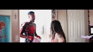 Thick Asian demands raw cum and a rough ass ride from Spiderman