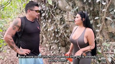 Hot Latina Busty Stranger Destroyed Gushing Choked Outdoor Fucking Standing Sex Riding Dick Doggystyle