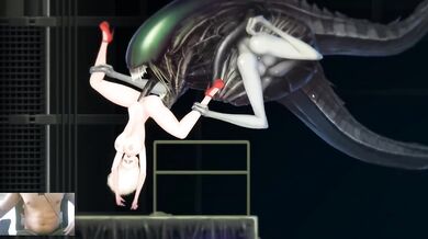 Blonde Alien Quest Destroyed by 18 Year Old Hard Rough Sex and Big Tits Creampie