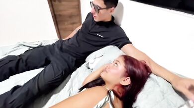 Brunette Stepmom Welcomes Me With Big Tits And Huge Ass Deepthroat Cum In Mouth