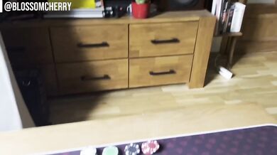 POV Petite Blonde Sneaky Cheating Poker Night Amateur Girl Masturbating