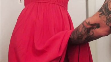 Fitting Room Hotwife Virginia Earl Destroyed By Big Dick Amateur Cumshot