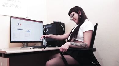 Promoted Secretary Sucks Big Cock Hard Fuck Cumshot Office