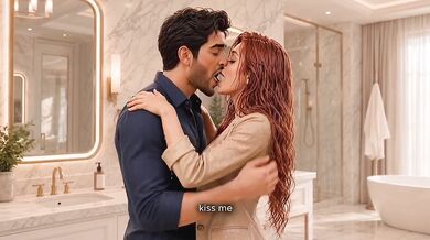 Cheated With Hot Redhead Realtor Big Tits Wife Joined Them Threesome FFM Cartoon