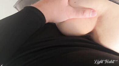 Cockbound Wife Watches Husband Destroy Young Student in Pantyhose