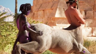 Cheeky Centaur Destroyed by Monster Cock Begging for Sperm
