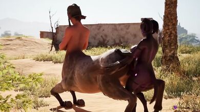 Cheeky Centaur Destroyed by Monster Cock Begging for Sperm