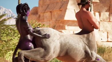 Cheeky Centaur Destroyed by Monster Cock Begging for Sperm