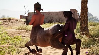 Cheeky Centaur Destroyed by Monster Cock Begging for Sperm