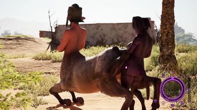 Cheeky Centaur Destroyed by Monster Cock Begging for Sperm
