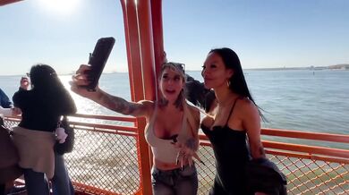 Asa Akira And Joanna Angel Destroy The Staten Island Ferry Ride