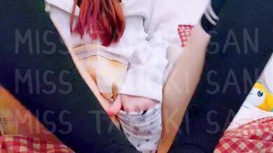 Onee-san caught me masturbating to her uncensored yuri hentai manga
