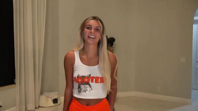 Blonde College Freshman Slut Gets Destroyed Facial At Halloween Party