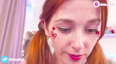 Cute Petite Redhead With Braces Teases Naked Ass Up Close