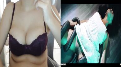 Girl With Big Tits Rough Fucked By Alien Monster For Cumshot Blowjob Cum In Mouth And Double Creampie