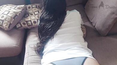 POV Gamer Girl Tight Panties Pulled Down Bare Feet Ass Worship