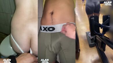 Hot Blonde Fitness Girl Gets Aroused During Workout and Has Sex in Gym Bathroom