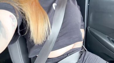 Perfect Girlfriend Destroyed My Dick In The Car And Choked On Cum