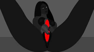 Silent ASMR Goddess Worship Black Goddess Destroyed Gushing Dildo Orgasm Solo Female