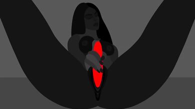 Silent ASMR Goddess Worship Black Goddess Destroyed Gushing Dildo Orgasm Solo Female