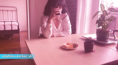 Yhivi Peels It Off and Rubs Her Hairy Wet Pussy Until Squirting Mess