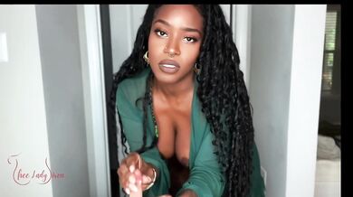 Ebony Goddess MILF Mom Trains Beta Male to BBC Worship and Watch Dildo Blowjob