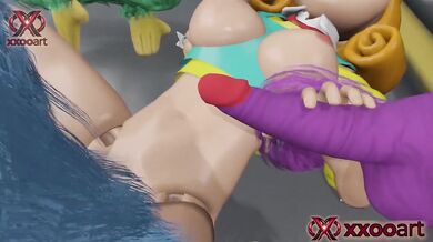Poppy Playtime Miss Delight Destroyed Big Tits 3D Animation Hentai Blow Job Cumshot