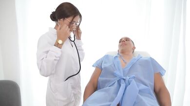 Dr Ashley Sanz Cures Pervert By Riding Dick Hard Like A Whore