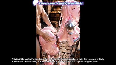 Barbarian Destroyed Virgin Ass Hard AI Generated Creampie Rough Anal Fantasy