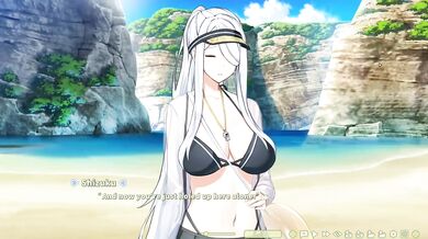 Hentai Game Summer Clover Beach Paizuri White Hair Beauty College Girl Big Ass Creamy Orgasm