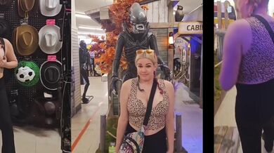 Big Tits Blonde MILF Destroys Asshole at Public Halloween