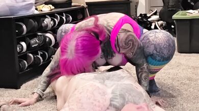 Alt Tattooed MILF Destroys Dick Riding Cowgirl in Leotard