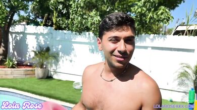 Foursome with Big Titty Babes by the Pool Cum Swap Cum in Mouth