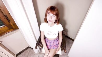 Petite Redhead Stepsister Destroyed By Stepbrother Cock In Amateur School Fantasy