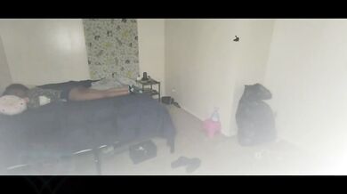 Ebony Amateur Step Bro Solo Magic Wand Gushing Orgasm