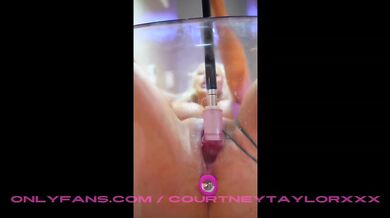 Squirting Machine Pov Blonde Milf Destroyed Gushing Creampie Pussy Fuck