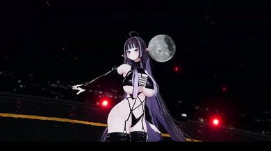 SUPER LADY Elf Vtuber Big Booba Jiggles Destroyed Gushing Choked Hentai MMD