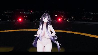 SUPER LADY Elf Vtuber Big Booba Jiggles Destroyed Gushing Choked Hentai MMD